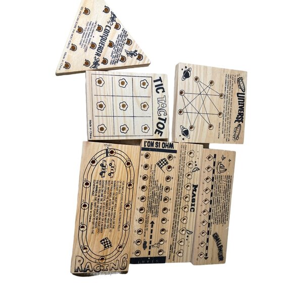 7 PIECE WOOD BRAIN TEASER GAMES - Picture 4 of 9